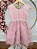 Vestido Infantil Nude Saia Babados e Glitter Daminha - Imagem 4