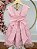 Vestido Infantil Nude Saia Babados e Glitter Daminha - Imagem 5