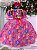 Vestido Infantil Junino Luxo Quadrilha Fogueira - Imagem 4