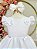 Vestido Infantil Branco Jardim Encantado Apliques Festas - Imagem 7