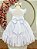 Vestido Infantil Branco Jardim Encantado Apliques Festas - Imagem 2