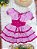 Vestido Adulto Junino Arraiá Caipira Xadrez Pink Festas - Imagem 4