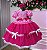 Vestido Junino Luxo Pink Festa Junina - Imagem 3