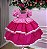 Vestido Junino Luxo Pink Festa Junina - Imagem 6