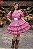 Vestido Adulto Junino Arraiá Festas Pink Xadrez - Imagem 2