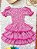 Vestido Adulto Junino Arraiá Festas Pink Xadrez - Imagem 5