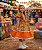Vestido Infantil Junino Estrela do Sertão Laranja - Imagem 2