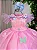 Vestido Jardim Encantado Luxinho Rosa - Imagem 5