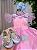 Vestido Jardim Encantado Luxinho Rosa - Imagem 6