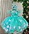 Vestido Jardim Encantado Luxinho Festa Luxo Varias Cores - Imagem 3
