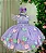 Vestido Jardim Encantado Luxinho Festa Luxo Varias Cores - Imagem 4