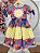 Vestido Infantil Junino Caipira Xadrez Colorido Coração Luxo - Imagem 4