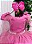 Vestido Infantil Longo Diamante Rosa Chiclete - Imagem 6