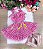 Conjunto Junino Infantil Luxo Charme do Arraiá Rosa - Imagem 1
