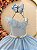 Vestido Infantil Longo Azul Luxo Formaturas Daminhas - Imagem 8