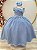 Vestido Infantil Longo Azul Formaturas Daminhas - Imagem 1