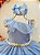 Vestido Infantil Longo Azul Formaturas Daminhas - Imagem 2