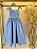 Vestido Infantil Longo Azul Formaturas Daminhas - Imagem 4