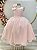 Vestido Infantil Longo Pêssego Luxo Daminhas Formaturas - Imagem 1
