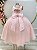 Vestido Infantil Longo Pêssego Luxo Daminhas Formaturas - Imagem 3