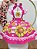 Vestido Infantil Junino Festas Pink Girassol Colorido - Imagem 1