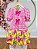 Vestido Infantil Junino Caipira Xadrez Rosa e Amarelo Florido - Imagem 5