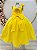 Vestido Infantil Longo Amarelo Luxo Daminhas Formaturas - Imagem 3