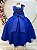 Vestido Infantil Longo Azul Royal Luxo Daminhas Formaturas - Imagem 3