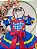 Vestido Infantil Junino Caipira Festas Azul Colorido Girassol - Imagem 2