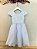 Vestido Infantil Branco Luxo Batizado Damas Casamento Festa - Imagem 5