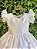 Vestido Bebê Branco Jardim Encantado Luxo Batizado - Imagem 2
