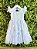 Vestido Bebê Branco Jardim Encantado Luxo Batizado - Imagem 4