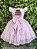 Vestido Bebê Rosa Claro Jardim Encantado Luxo - Imagem 3