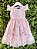 Vestido Bebê Rosa Claro Jardim Encantado Luxo - Imagem 4