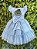 Vestido Bebê Azul Claro Jardim Encantado Luxo - Imagem 3