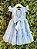 Vestido Bebê Azul Claro Jardim Encantado Luxo - Imagem 5