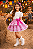 Saia Junina Arraiá Festas Pink Xadrez - Imagem 2