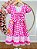 Vestido Infantil Junino Caipira Xadrez Rosa Chiclete Luxo - Imagem 5