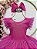 Vestido Infantil Pink Busto Strass Saia Babados Daminhas - Imagem 2
