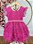 Vestido Infantil Pìnk Saia Babados e Glitter Daminhas - Imagem 4