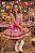Vestido Infantil de Alça Junino Arraiá Festas Pink Xadrez - Imagem 4