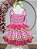 Vestido Infantil de Alça Junino Arraiá Festas Pink Xadrez - Imagem 7
