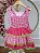 Vestido Infantil de Alça Junino Arraiá Festas Pink Xadrez - Imagem 9