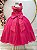 Vestido Infantil Longo Pink Luxo Daminhas Formaturas - Imagem 3