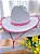 Chapéu Cowboy Rosa Infantil Feminino Boiadeira Texano Branco Festa - Imagem 5