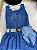 Vestido Blogueirinha Boiadeira do Sertão Jeans Azul - Imagem 4