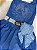 Vestido Blogueirinha Boiadeira do Sertão Jeans Azul - Imagem 7