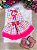 Conjunto Junino Festa Junina Infantil Quadrilha Caipira Pink - Imagem 1
