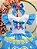 Vestido Infantil Junino Festas Azul Coração Colorido - Imagem 2
