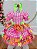 Vestido Infantil Junino Caipira Xadrez Rosa Flores Coloridas - Imagem 2